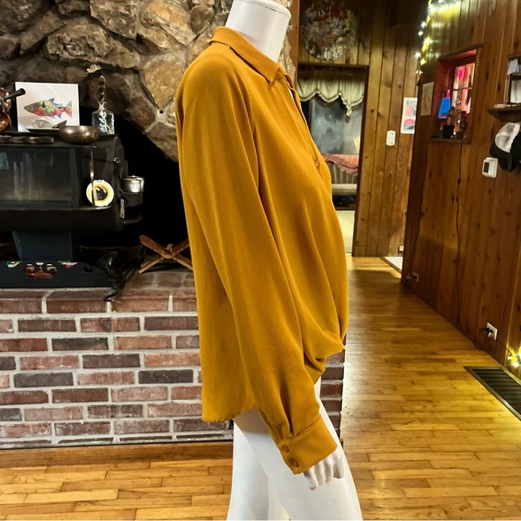 All In Favor Mustard Yellow Women's Top - Picture 4 of 8